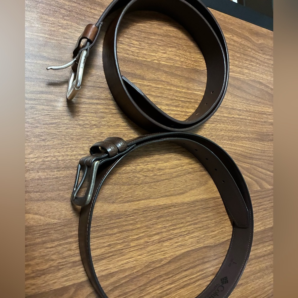 Timberland Dark Brown Leather Belt